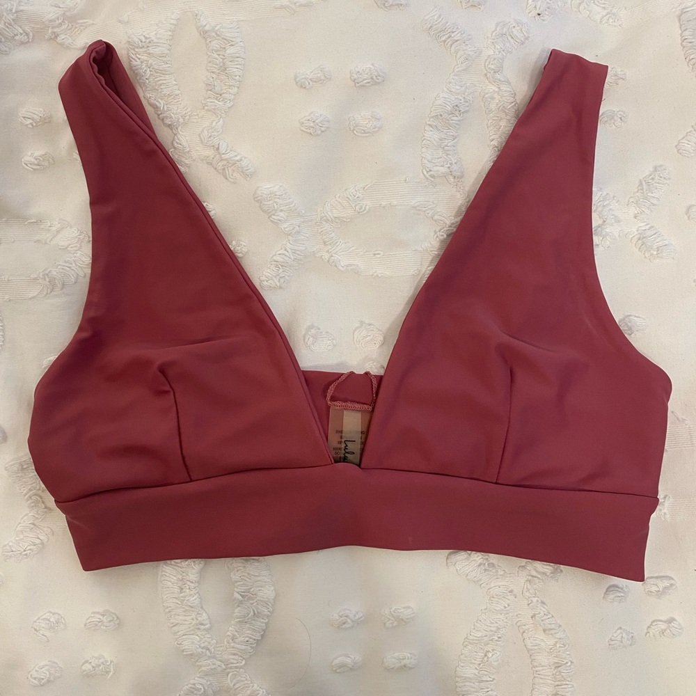 Dusty pink bikini top 👙